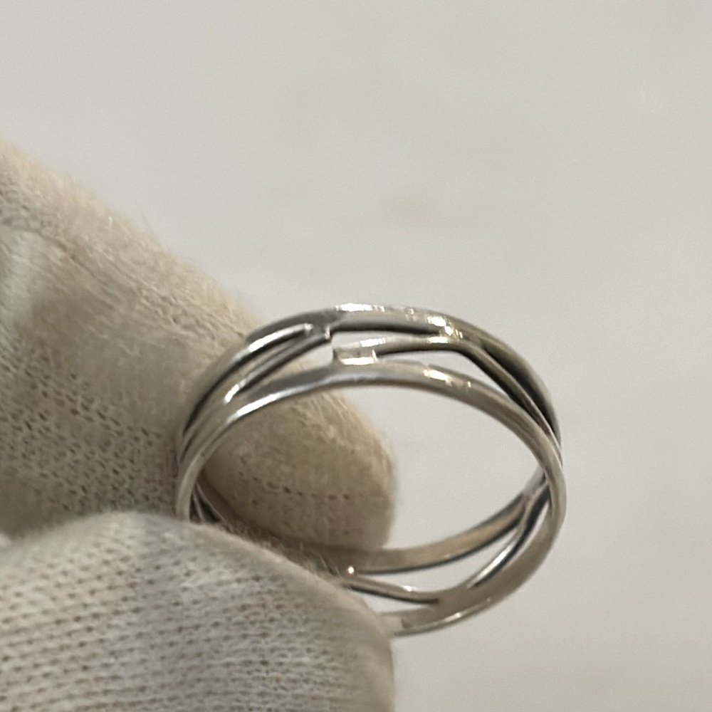 Vintage sterling silver band ring size 7